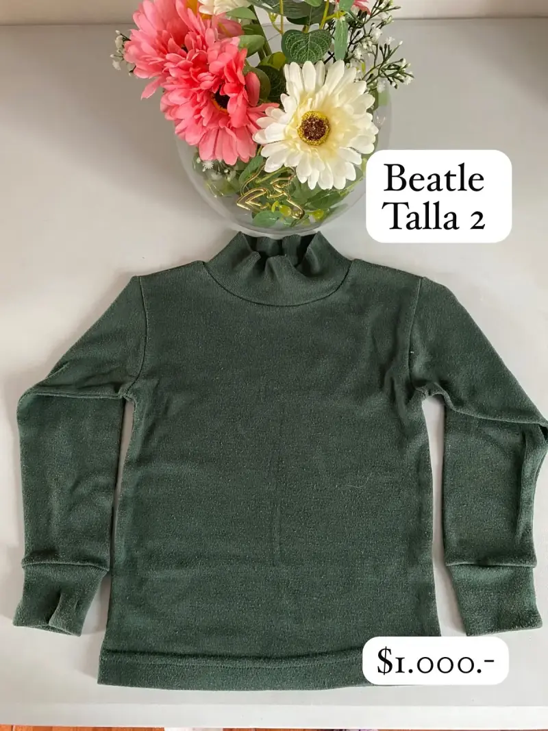 Beatle verde para niño talla 2
