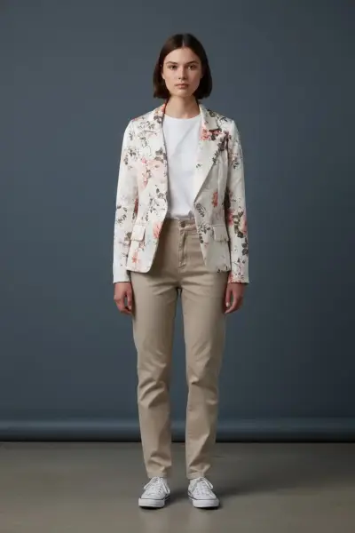 Blazer floral para mujer elegante y moderno - miniatura 1