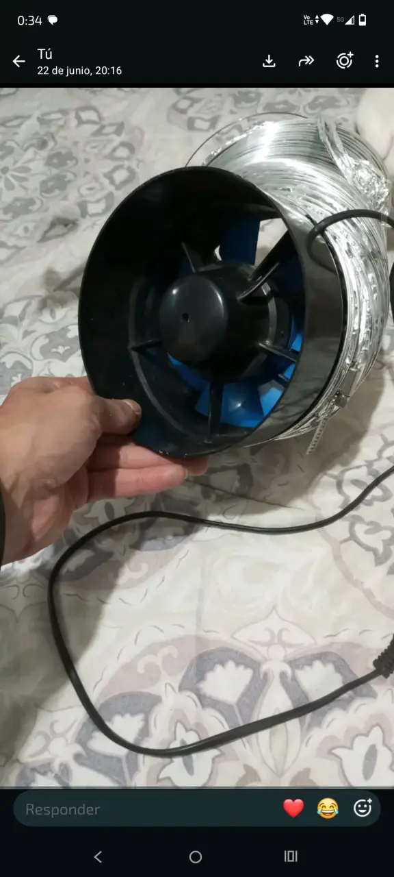 Extractor de aire con ducto flexible