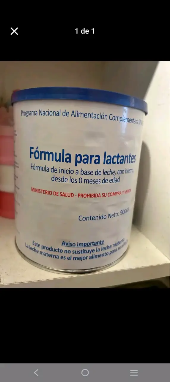 Fórmula para lactantes 900g con hierro
