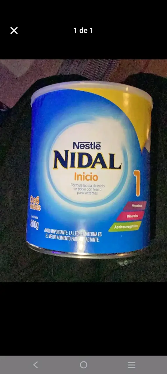 Fórmula Láctea Nestlé Nidal Inicio 800g