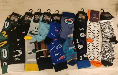 Pack de calcetines estampados coloridos para hombre - miniatura 1