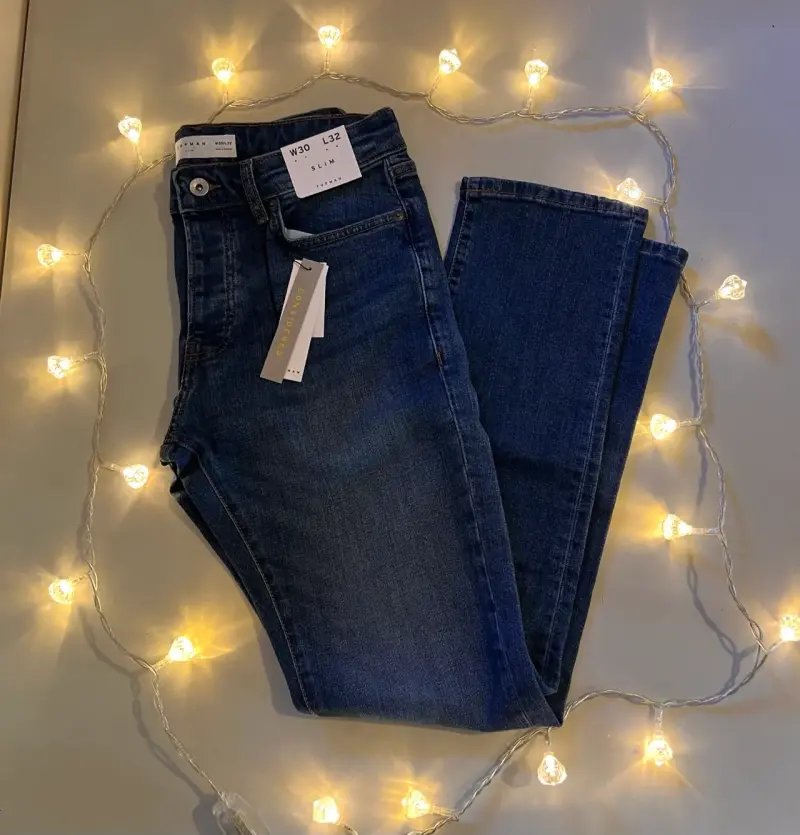 Jeans slim fit azul oscuro para hombre