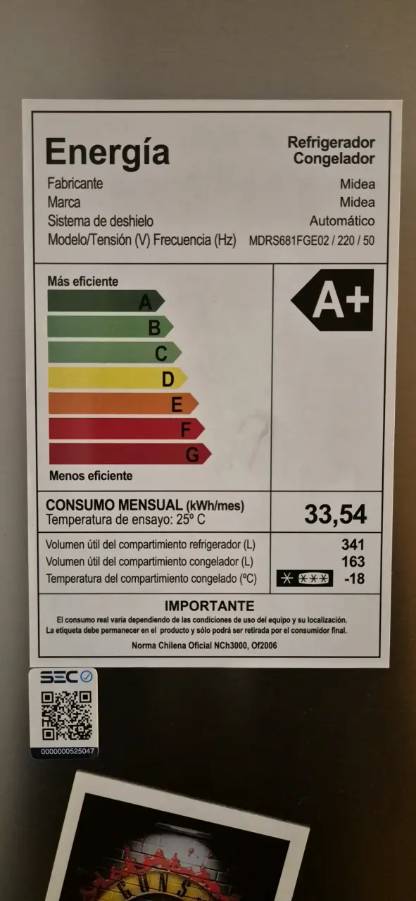 Refrigerador Side by Side Midea con Dispensador - 2