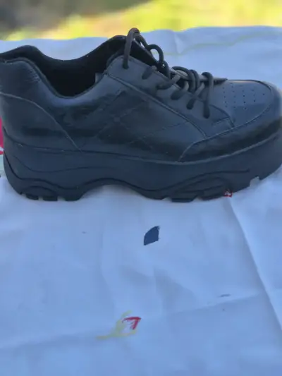 Zapatillas negras de plataforma para mujer - miniatura 1