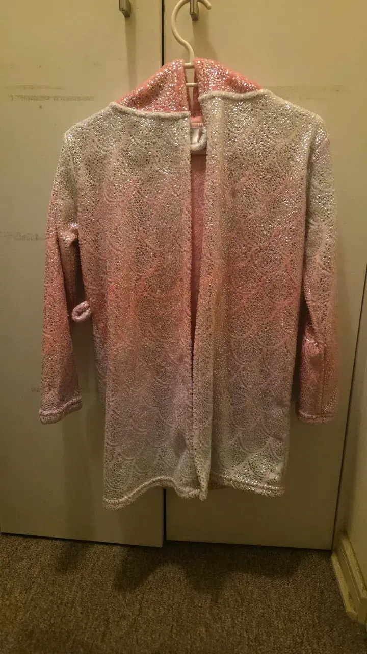 Bata de baño con lentejuelas brillante - 1