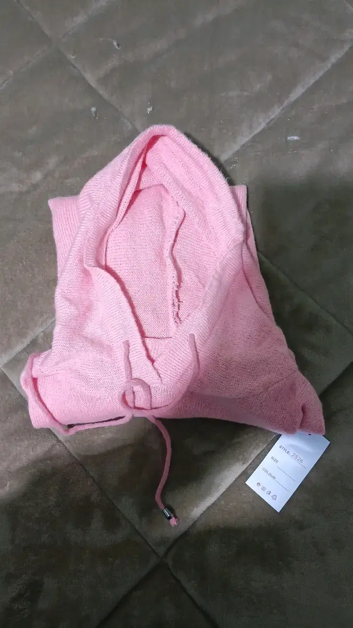 Polerón rosado con capucha para mujer - 2
