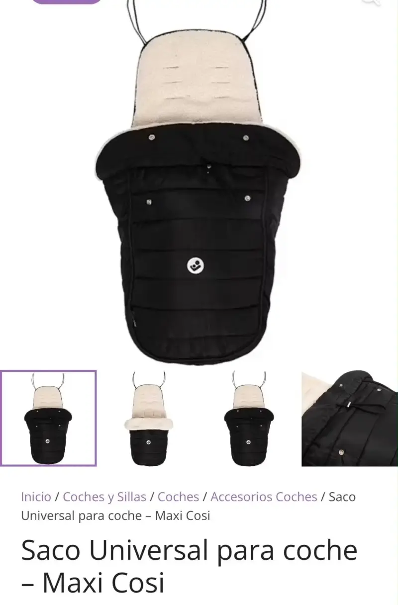 Saco Universal para Coche Maxi-Cosi Negro