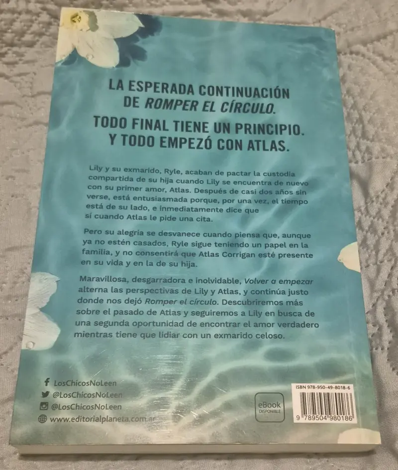 Libro 'Volver a Empezar' de Colleen Hoover - 2