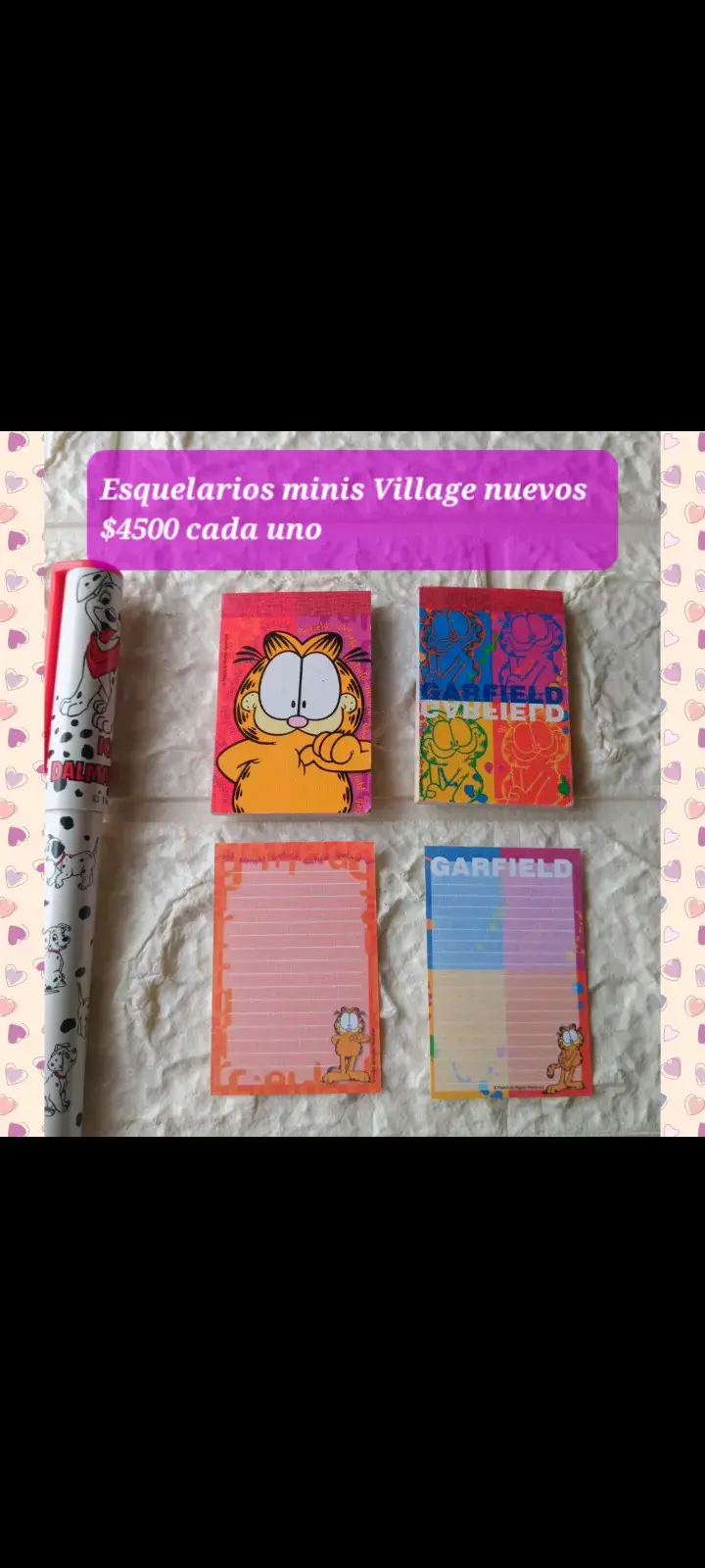 Esquelarios Village mini Garfield nuevos