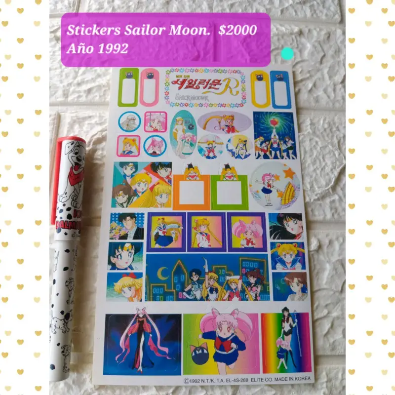 Stickers vintage de Sailor Moon 1992 - 2
