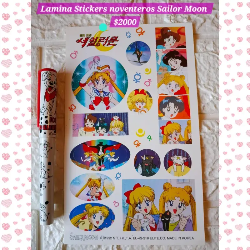 Stickers vintage de Sailor Moon 1992 - 4