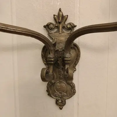Apliques de pared vintage de bronce - miniatura 3