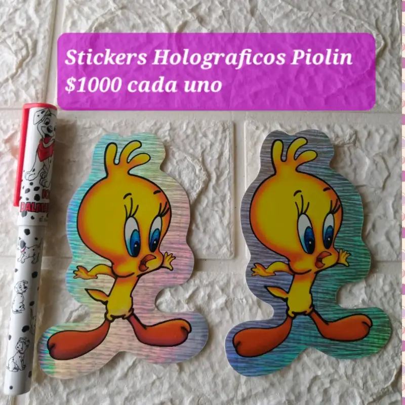 Stickers holográficos de Piolín - 1