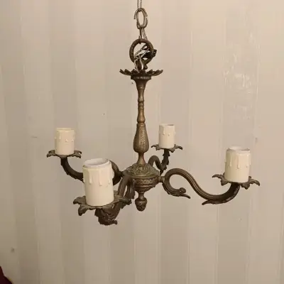 Lámpara de Techo Estilo Vintage de Bronce - miniatura 2