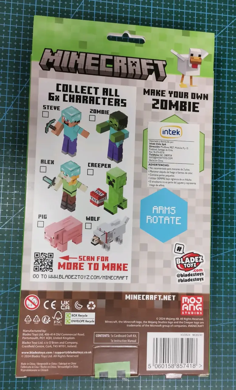 Kit creativo Minecraft Zombie 25cm - 2