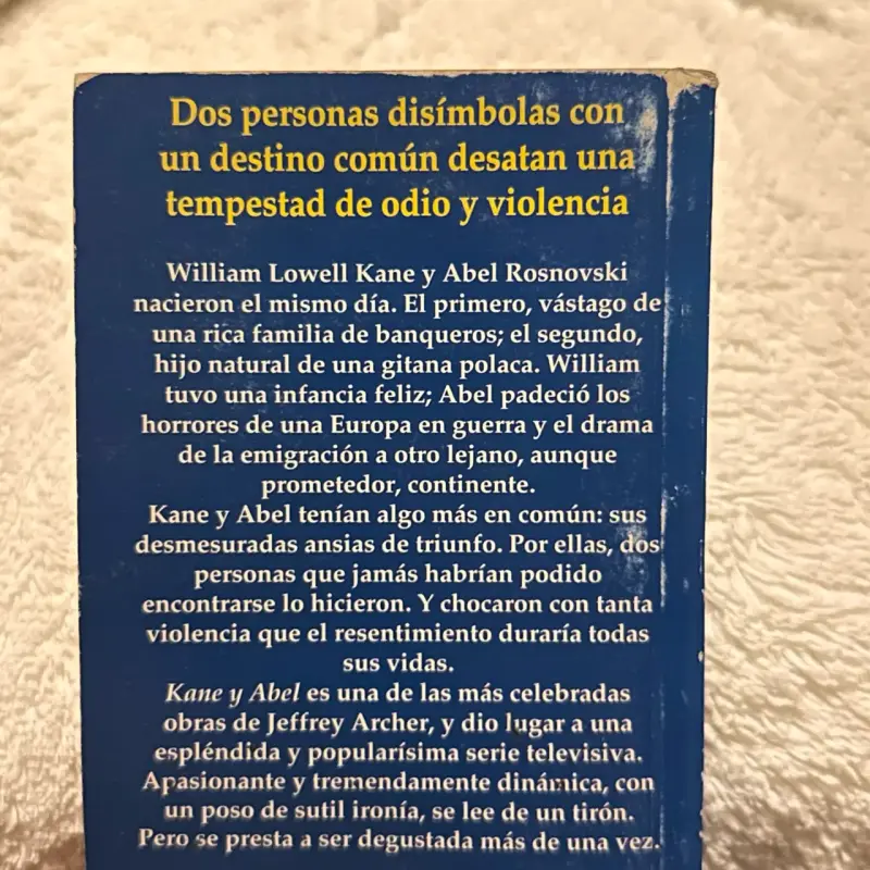 Libro Kane y Abel de Jeffrey Archer - 2