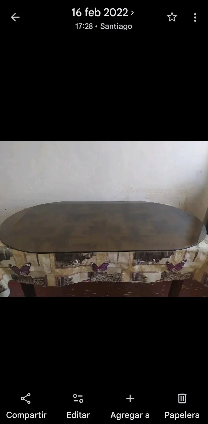 Cubierta de vidrio para mesa