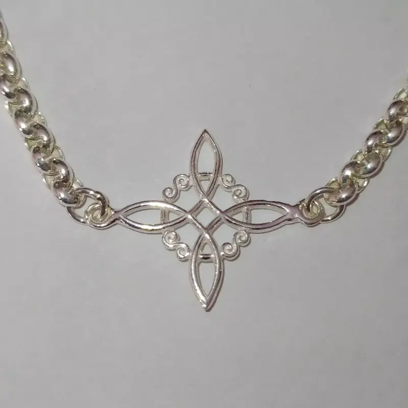 Pulsera nudo de bruja de plata italiana 925 - 3