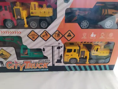 Set de camiones de juguete de construcción - miniatura 5