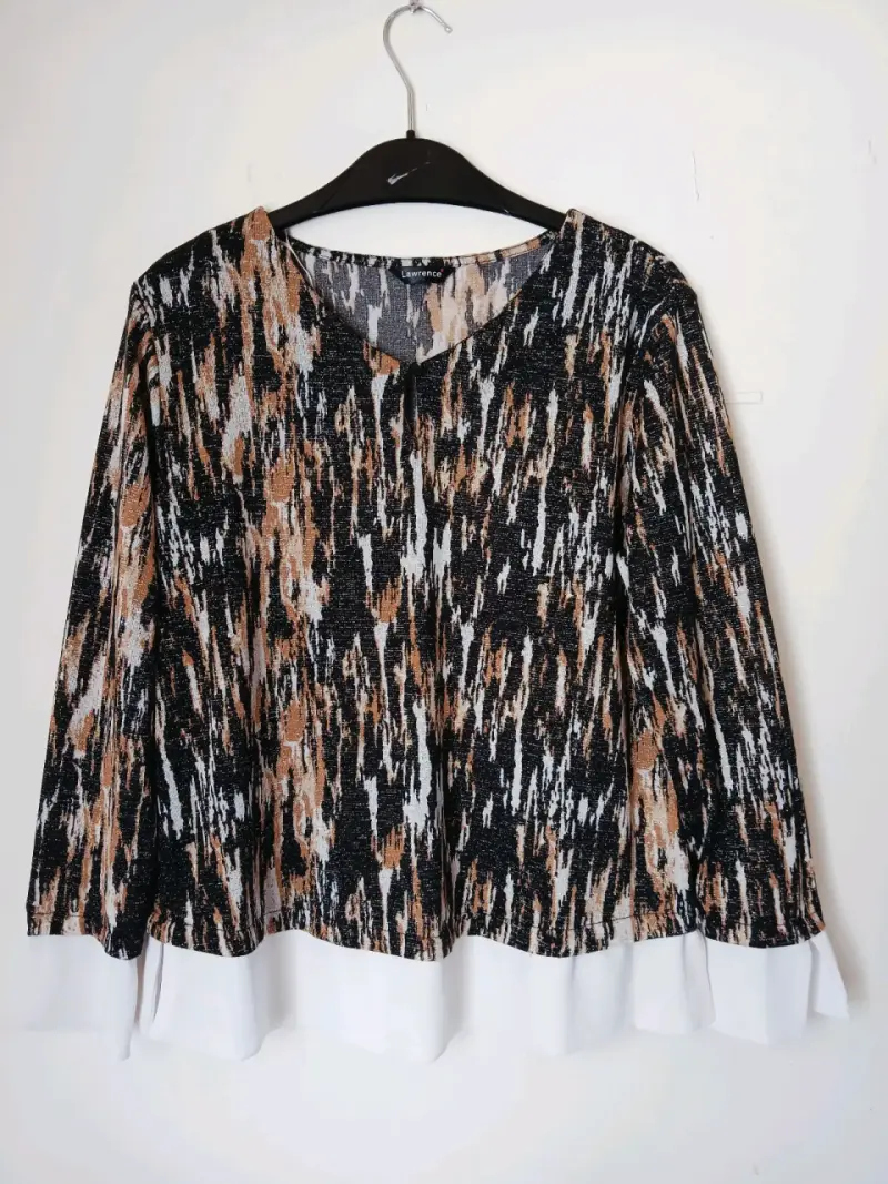 Blusa estampada Lawrence con diseño abstracto
