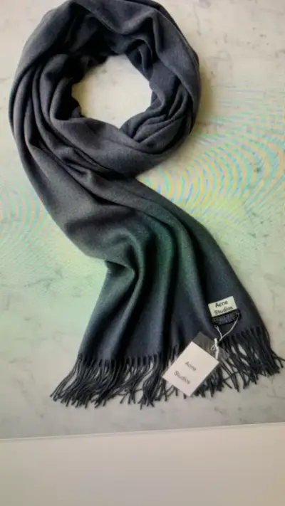 Pashmina italiana gris Aone Studics  Nueva - miniatura 4