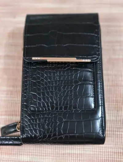 Mini Cartera Ecocuero textura Cocodrilo - miniatura 5