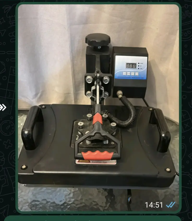 Prensa térmica para estampados con control digital - 1