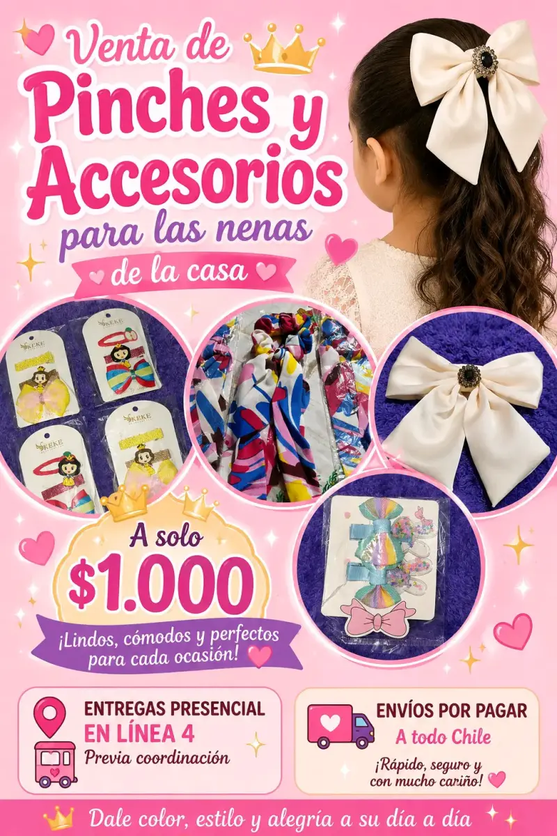 Pinches y accesorios para niñas con estilo