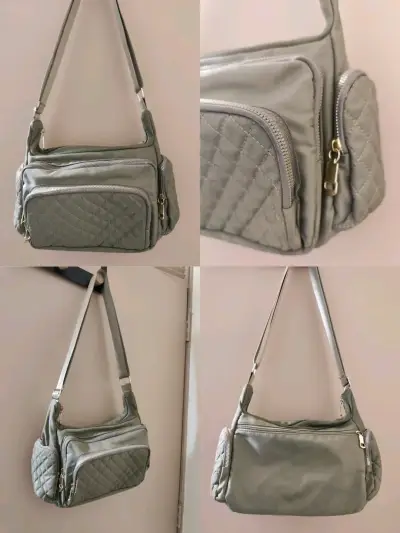 Bolso bandolera verde con múltiples bolsillos - miniatura 1