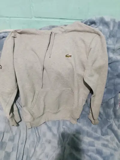 Polerón gris con capucha Lacoste para hombre - miniatura 1