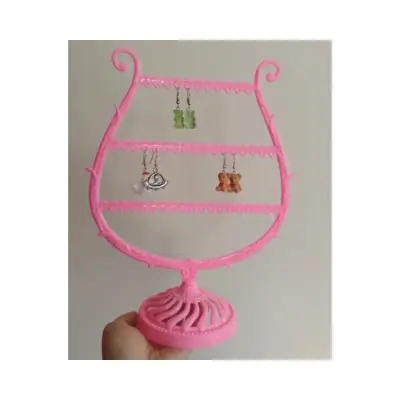 Exhibidor de Aros Rosa para Joyería - miniatura 1