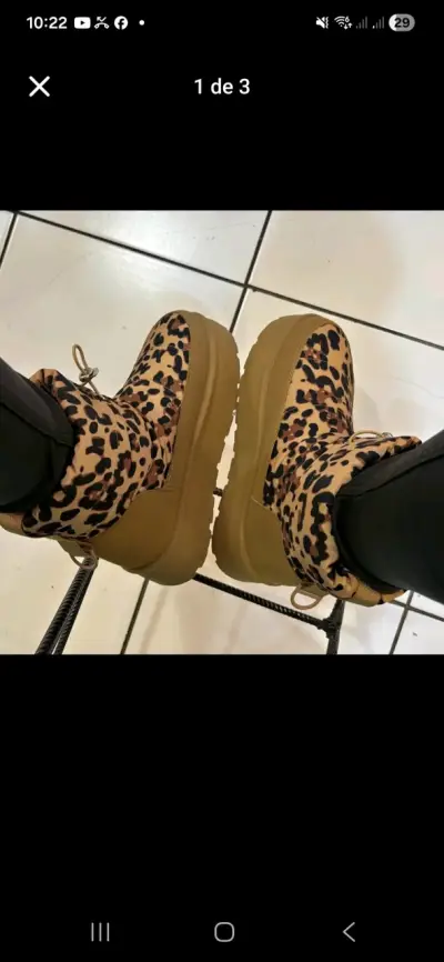 Botas de invierno con estampado de leopardo - miniatura 2