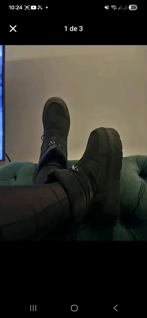 Botas negras de invierno para mujer - 1