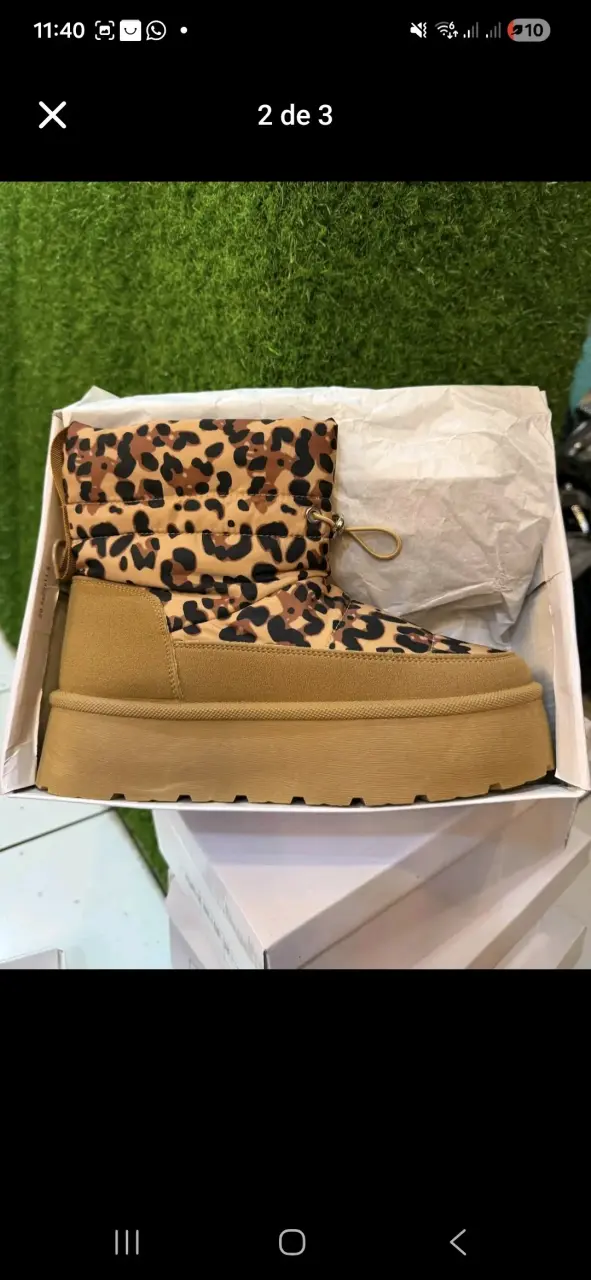 Botas de invierno con estampado de leopardo - 3
