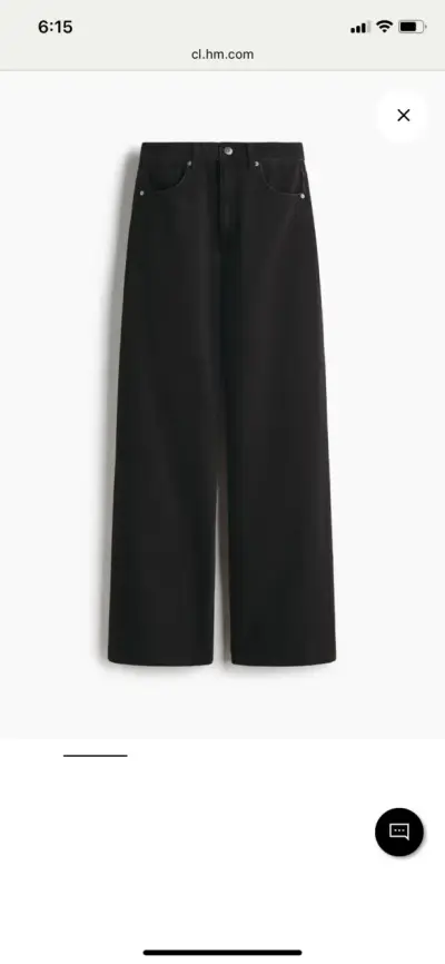 H&M JEANS DENIM WIDE ULTRA HIGH JEANS - miniatura 1