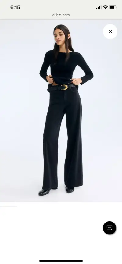 H&M JEANS DENIM WIDE ULTRA HIGH JEANS - miniatura 2
