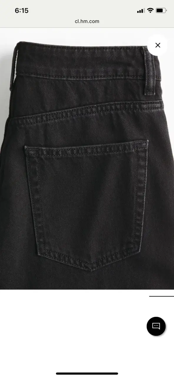 H&M JEANS DENIM WIDE ULTRA HIGH JEANS - 5