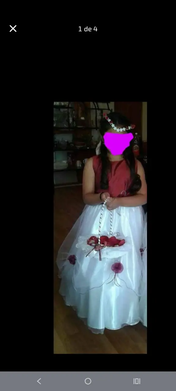 Vestido para matrimonio o bautizo talla 10 - 4