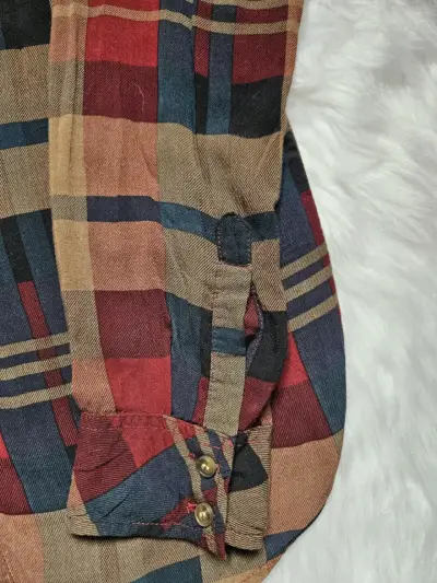 Camisa de franela a cuadros para mujer - miniatura 2
