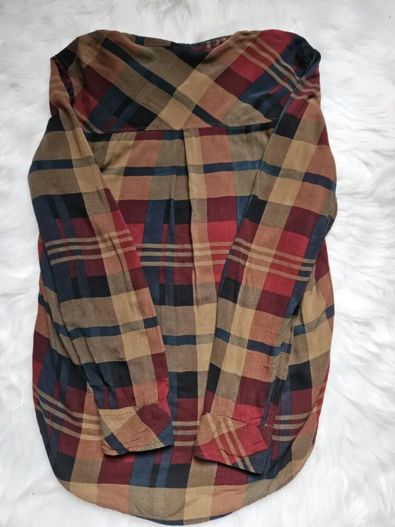 Camisa de franela a cuadros para mujer - 5
