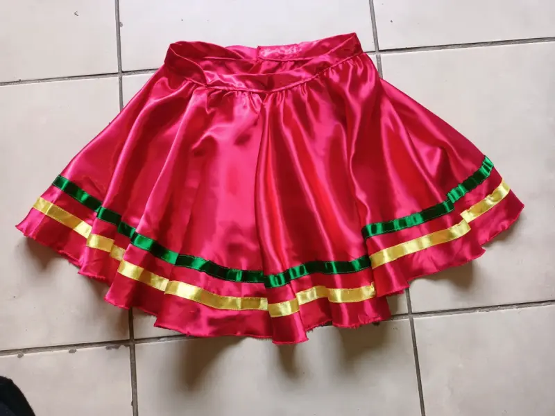 Falda nortina de danza folclórica talla 6 - 2