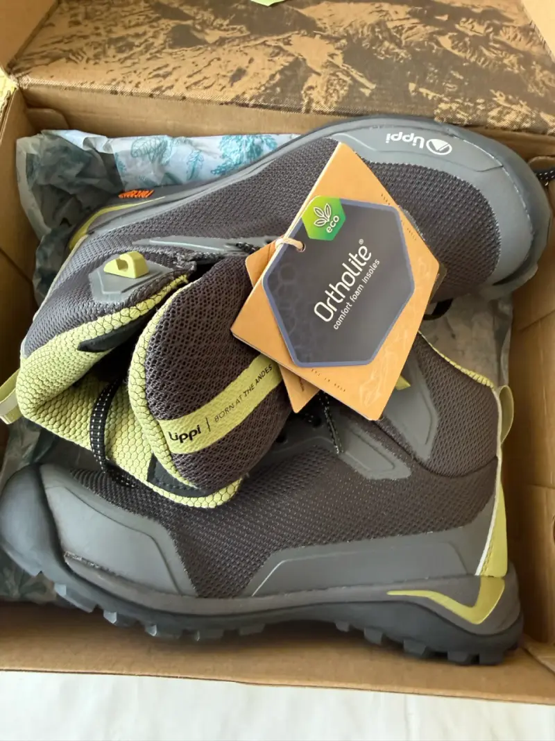 Botas de montaña Uppi impermeables gris y verde - 6