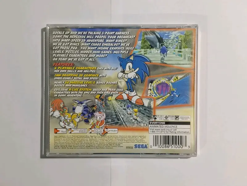 Sonic Adventure para Sega Dreamcast - 6