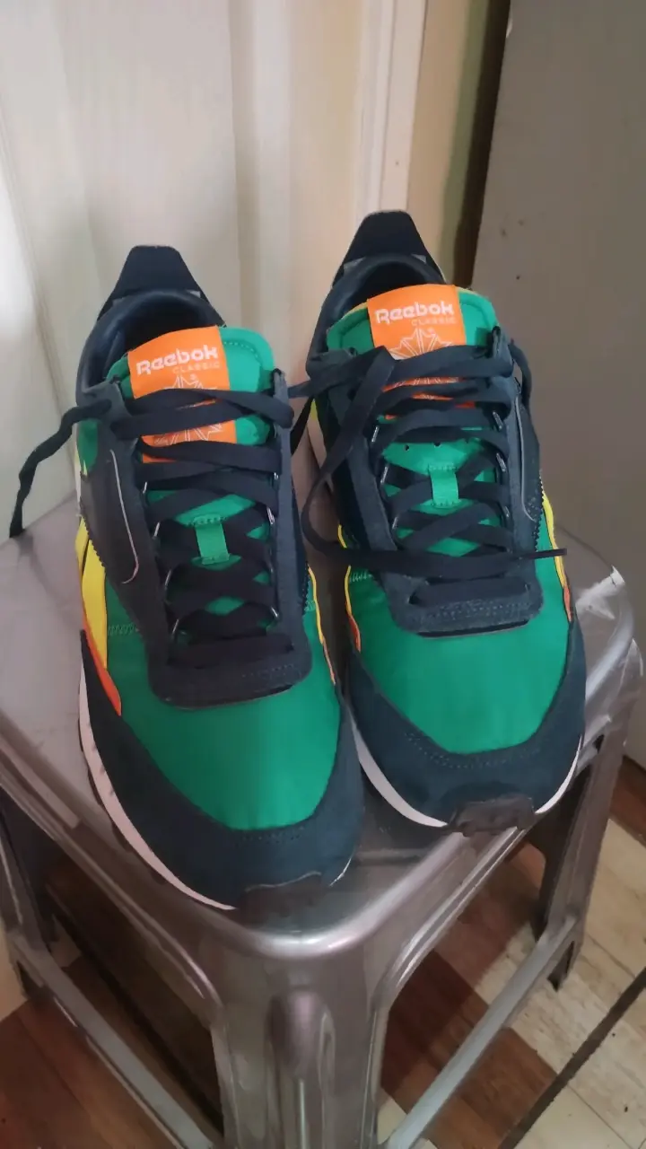 Zapatillas deportivas Reebok verde y amarillo - 2
