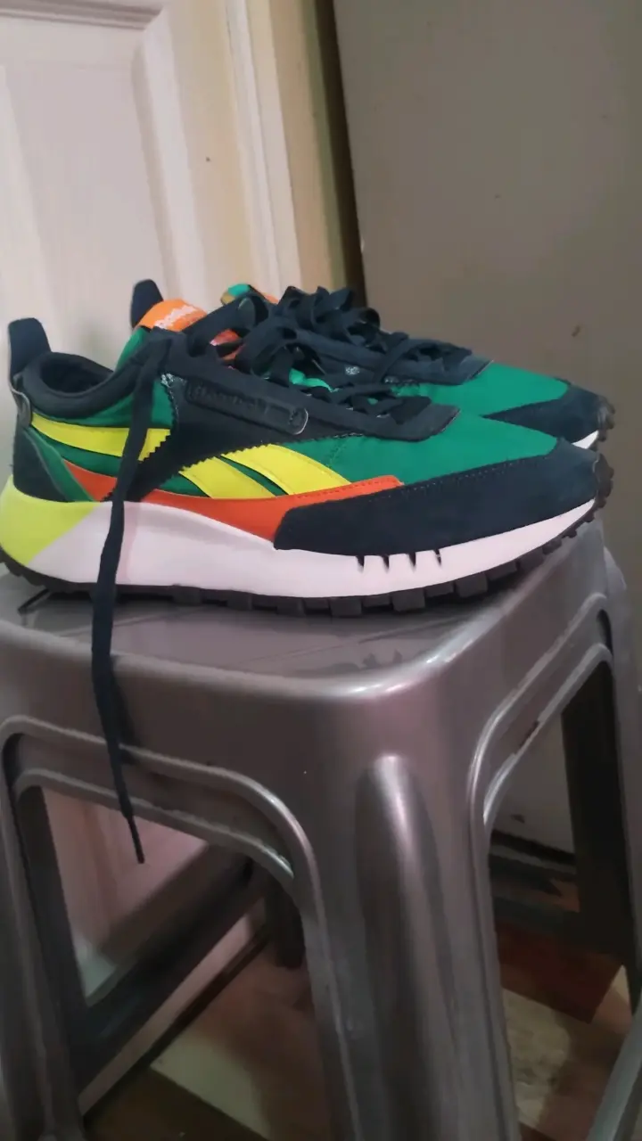 Zapatillas deportivas Reebok verde y amarillo - 3