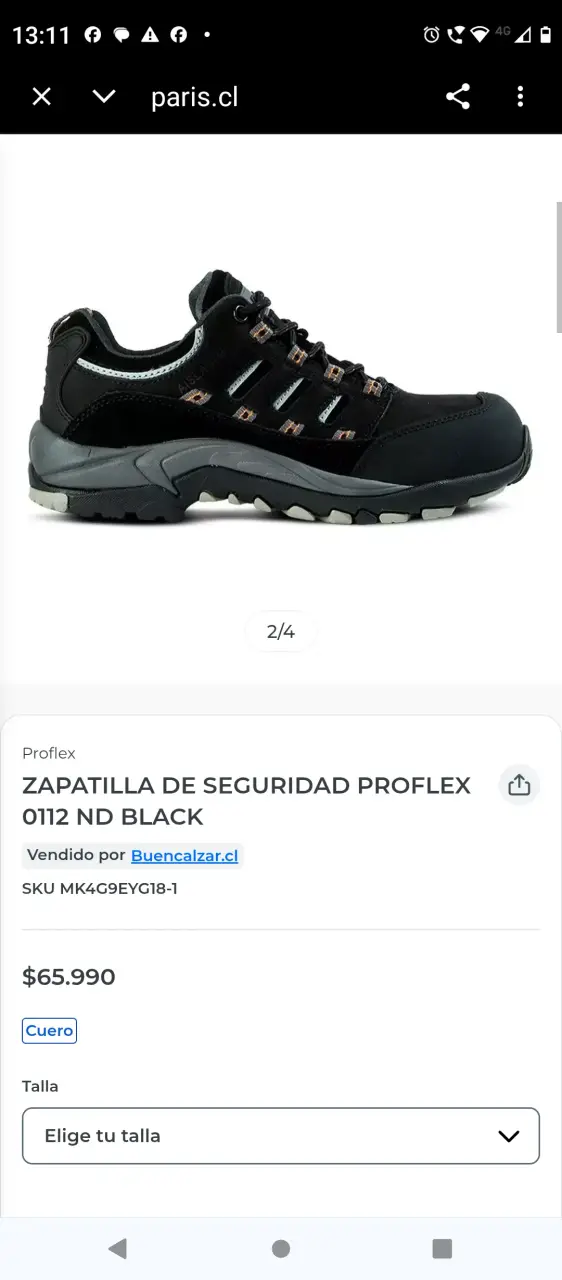 Zapatillas de seguridad proflex 41 - 5