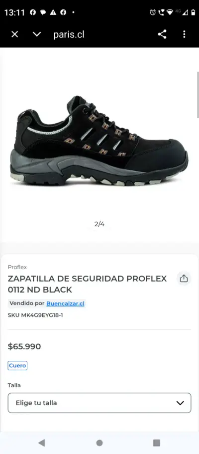 Zapatillas de seguridad proflex 41 - miniatura 5