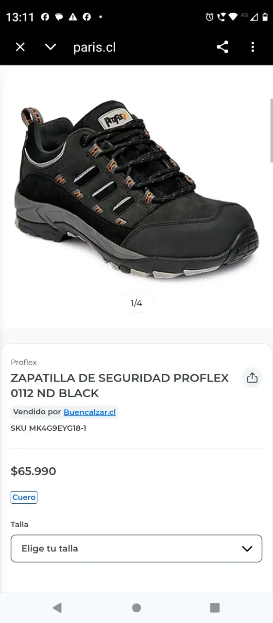 Zapatillas de seguridad proflex 41 - 6