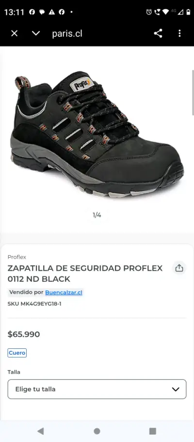 Zapatillas de seguridad proflex 41 - miniatura 6